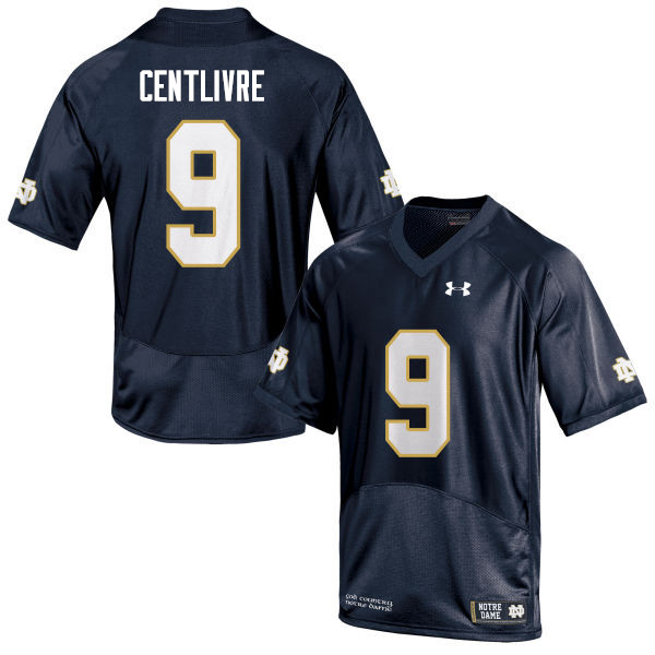 Men #9 Keenan Centlivre Notre Dame Fighting Irish College Football Jerseys Sale-Navy